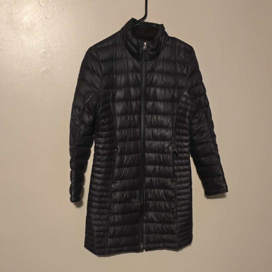 Patagonia Womens Fiona Long Parka Down Filled Puffer Jacket Black Size Xs